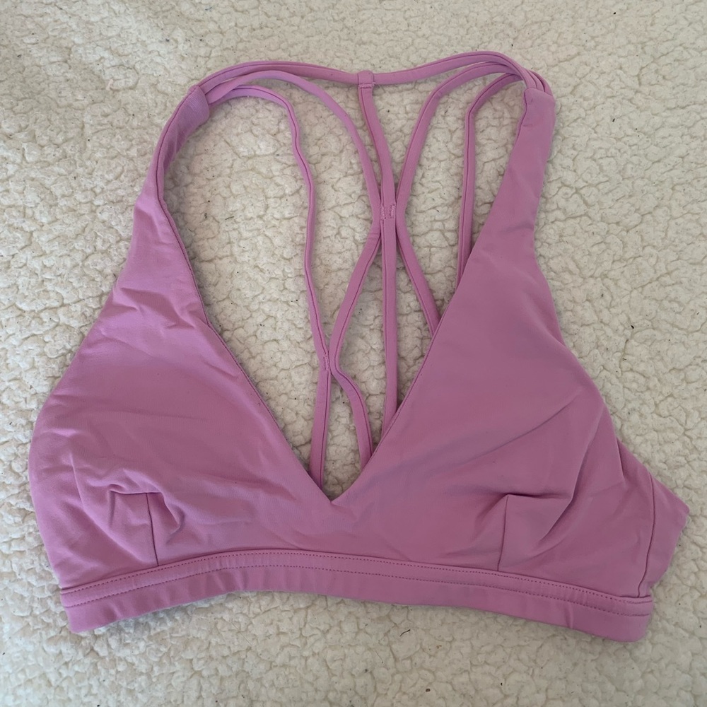 LULULEMON SPORTS BRA PINK SIZE 4
